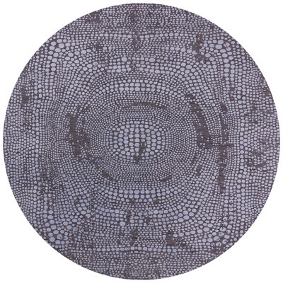 Tapis mauve à motif abstrait Grawn