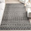 Tapis à motif géométrique marocain gris foncé Amanuel-1603297277