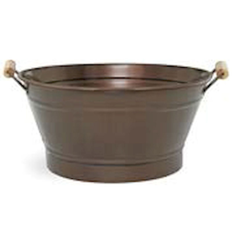 Halsey Metal Pot Planter, 5" H x 9" W x 9" D