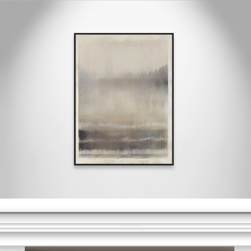Équilibre équilibré III par Irena Orlov, Cadre flottant noir, H 49,5 po x l 37,5 po