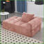 Causeuse Modern Chenille Chenille | Dossier rembourré | Accoudoirs évasés-459736642