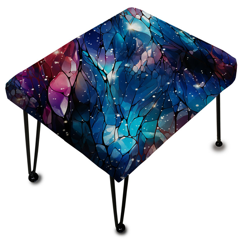 Repose-pieds bleu et rose Stardust Glint