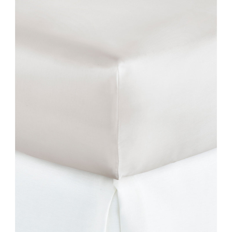 Virtuoso 600 Thread Count Egyptian Certified Cotton Sateen Fitted Sheet, Queen Fitted Sheet, Platinum