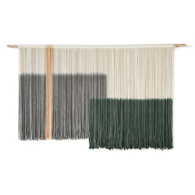 Tapisserie murale macrame grande fibre de teinture Dip