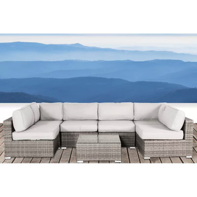 7 Outdoor With Cushions - , Rustproof Aluminum, Water- Fabric Patio 7 Pieces Cushions, Weather- ,