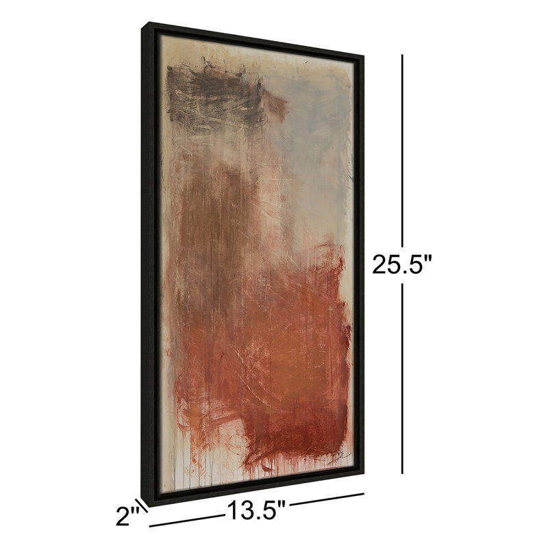 «Colin Autumn Over The Rivera» par, H 25,5 po x l 13,5 po, Espresso