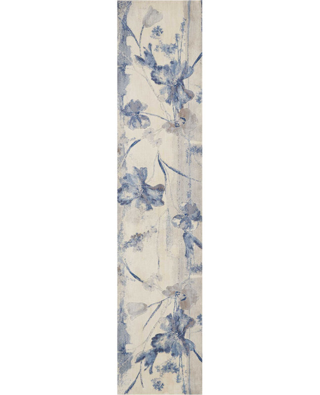 Floral Indoor Rug, Runner 2'3" x 10'