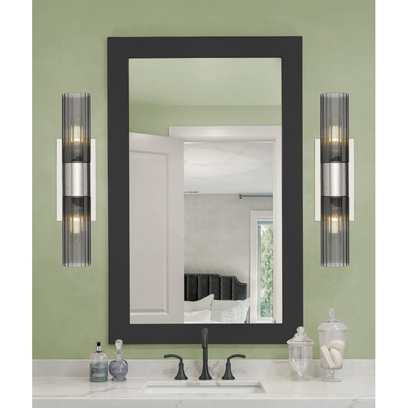 Maebell 2 - Light Dimmable Vanity Light, Smoke, Satin Nickel
