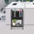 2 Tier Laptop Charging Cart File Storage Rack