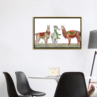 " Christmas Llamas " by Elizabeth Medley