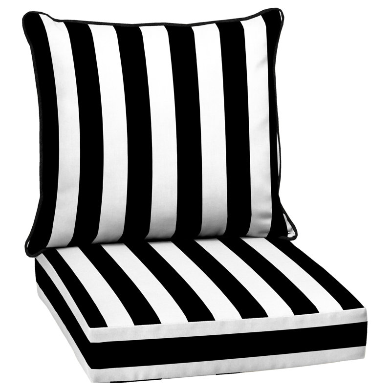 ARDEN Outdoor Lounge Chair 5.75" Cushion, Black