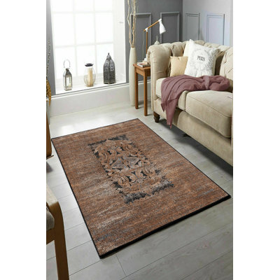 Tapis de couloir écologique, 100% polyester, 31,5 po x 59,1 po | Pois antibactérien et lavable à la machine avec revêtement antidérapant en PVC | 650 po / m², poils d'une hauteur de 0,2 pouce | Conception numérique imprimée pour intérieurs modernes