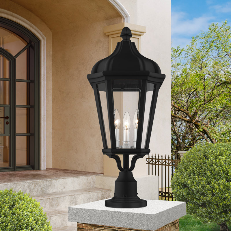Anguel Transparent Lantern Head, Textured Black