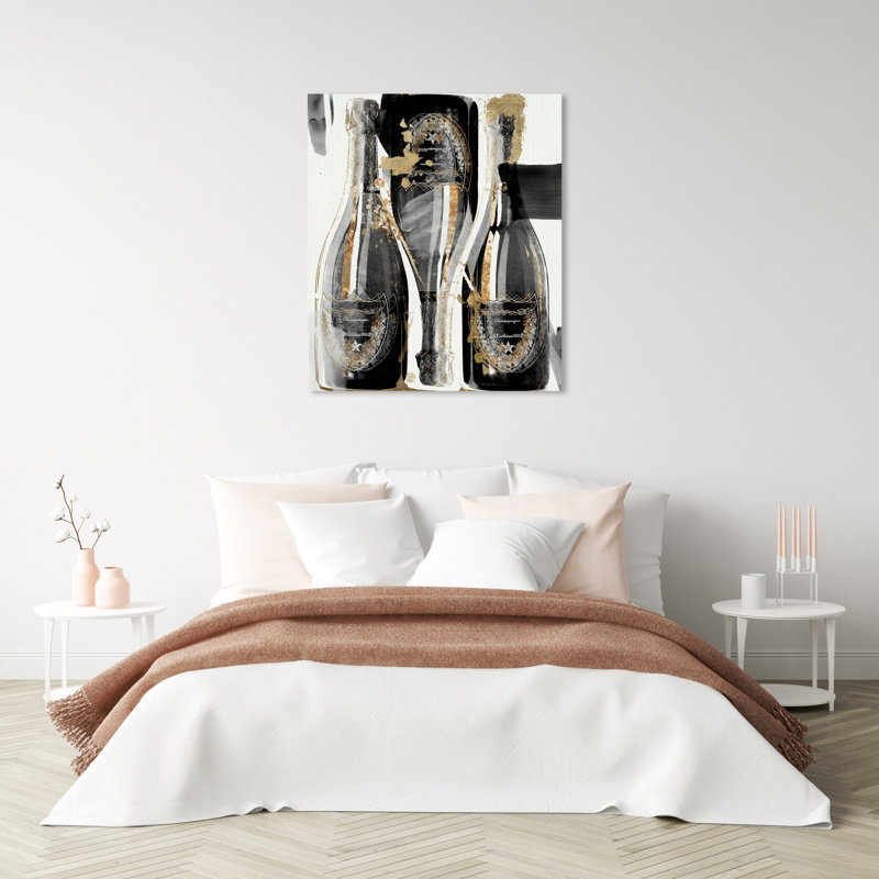 «Gold Showers», peinture sur toile, H 36 po x l 30 po, Toile tendue