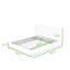 Lit plateforme tapissier avec tête de lit-129400865-129400864