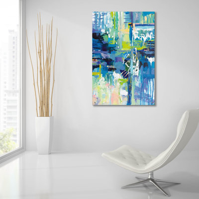 Art mural en verre «Sequence» par Jeanette Vertentes