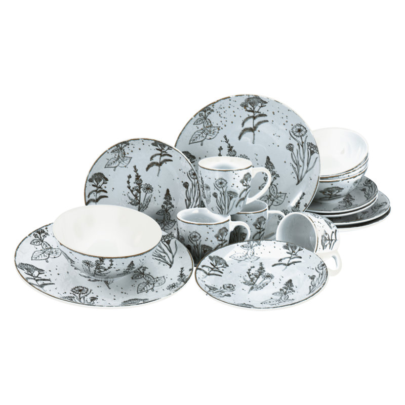 16 Piece Dinnerware Set, Service for 4