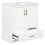 Meuble-lavabo autoportant avec lavabo et rangement-269949724