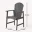Ensemble de 2 chaises de salle à manger d'extérieur résistantes aux intempéries en bois d'acacia-2132374611