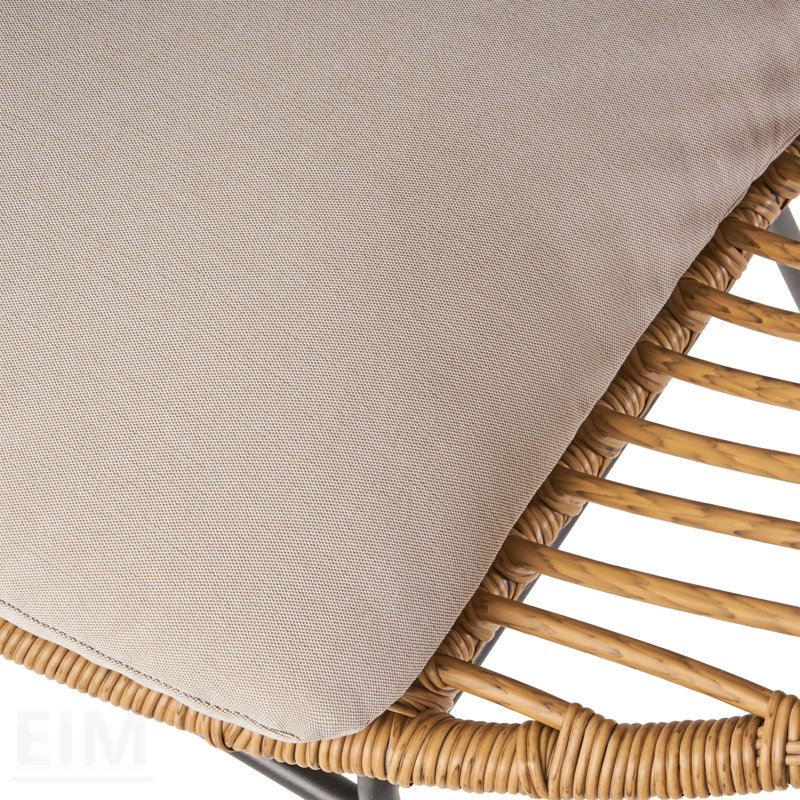 Chaise d'extérieur moderne, Beige/brun