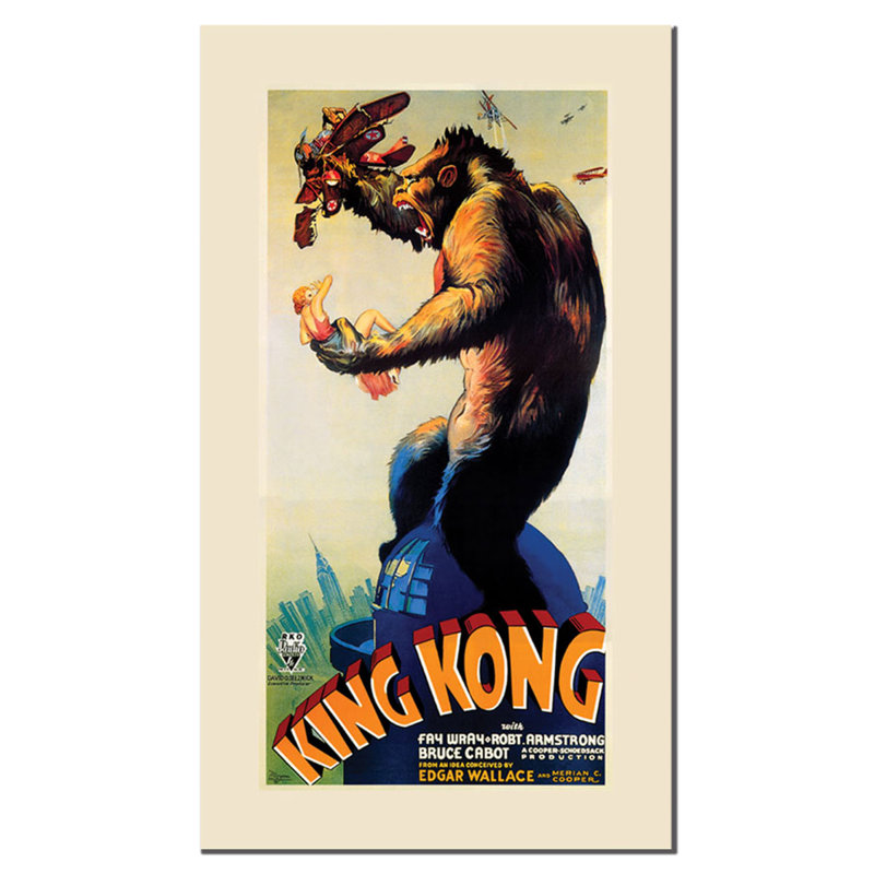 King Kong Contemporary Canvas Wall Art with Floater Frame
