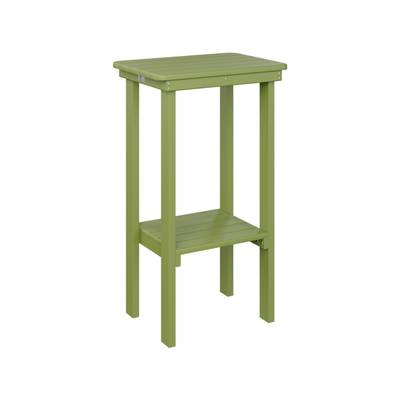 Berlin Gardens Rectangular End Bar Table, Kiwi Green