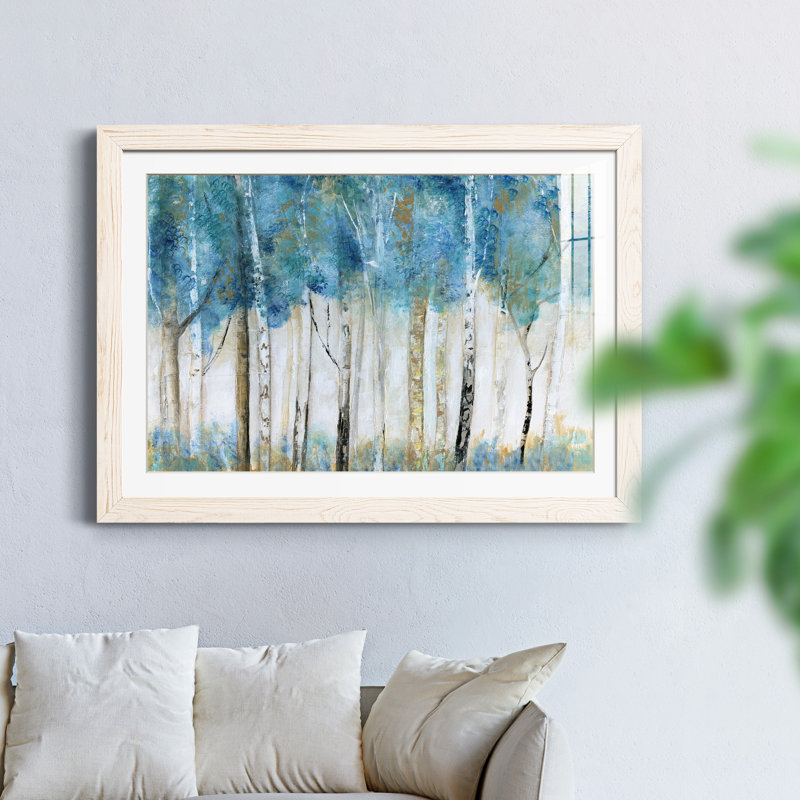 Magical Wood - Peinture encadrée, Cadre blanc, H 31 po x l 44 po x P 1 po
