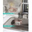 Porte-éponge en acier inoxydable multifonctionnel en forme de M, 2 méthodes d'installation, drainage rapide, organisateur de cuisine peu encombrant pour éponge, brosse et grattoir