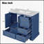 Meuble-lavabo de salle de bain traditionnel exquis avec lavabo en céramique et beaucoup de rangement-1761264269-1761264268