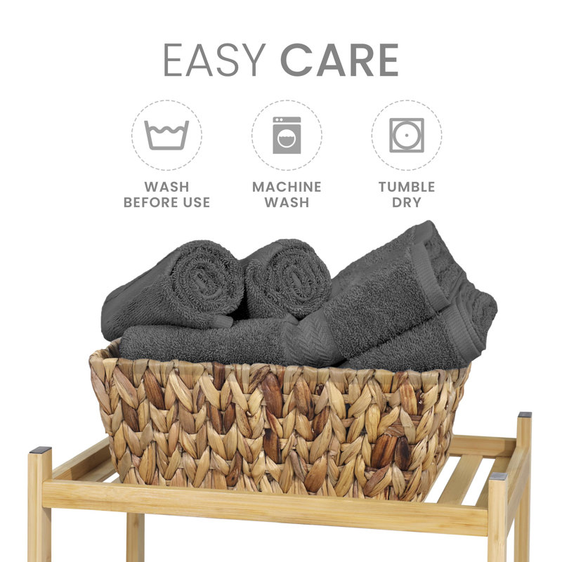 Martex 6 Piece Luxury Cotton Towel Set, 2 Bath Towels, 2 Hand Towels, 2 Washcloths 500 GSM 100% Ring Spun Cotton Highly Absorbent Soft Towels for Bathroom For Everyday Use, Hotel & Spa