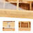 Mobile Raised Garden Bed with Greenhouse Lid, Elevated Wooden Planter Box Cart With Storage Shelf,nature
