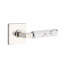 Select - Terrazzo Round Passage (Hall & Closet) Door Lever with Square Rosette-22056362-22056357