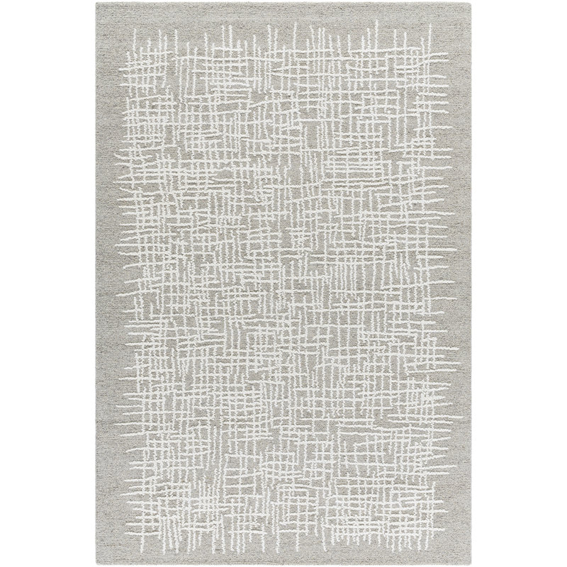 Karde Hand Tufted Wool Abstract Indoor Rug, Rectangle 8' x 10'