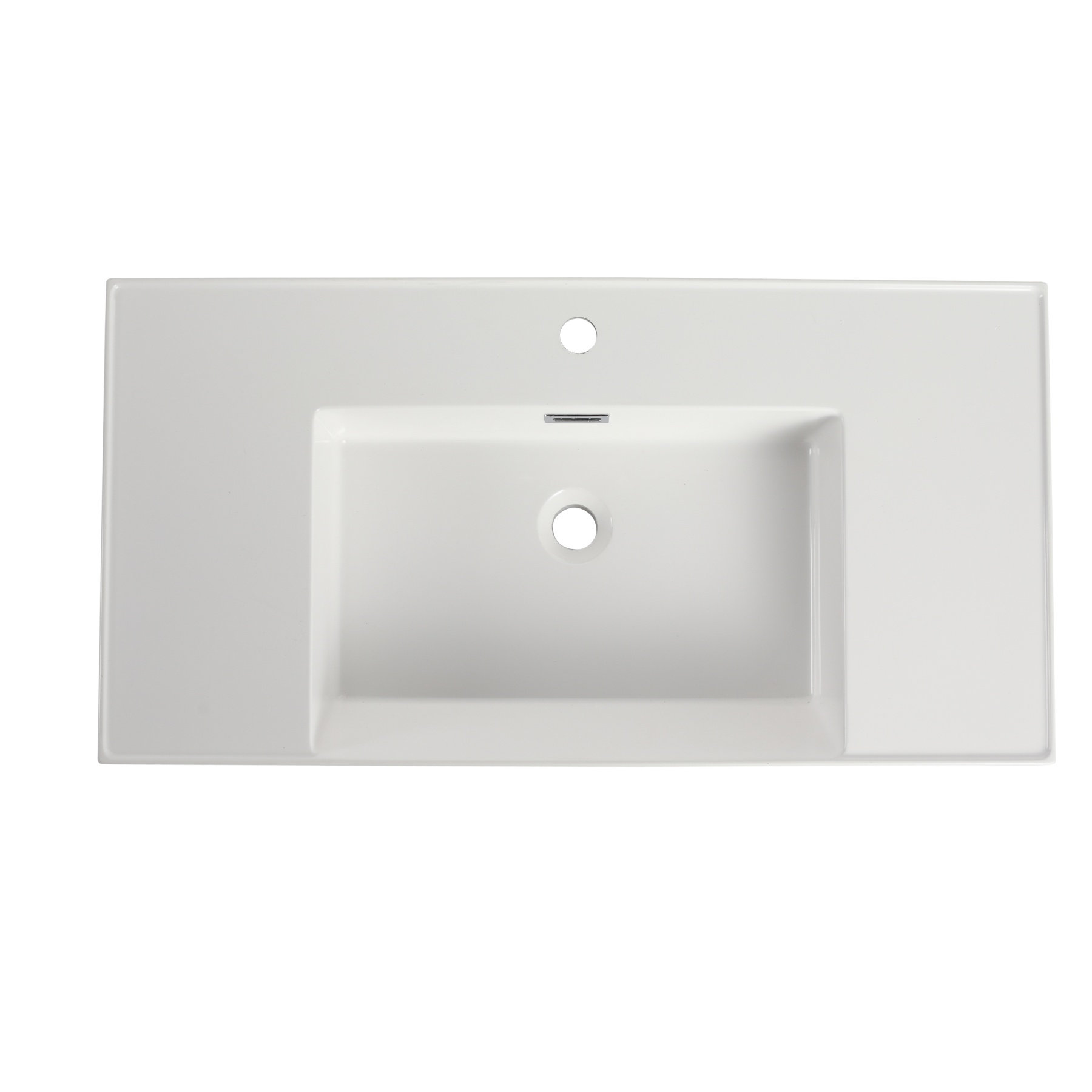 Wrought Studio™ 36-Inch Resin Bathroom Vanity Top, Durable And Modern ...