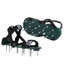 Chaussure d'aérateur pour pelouse et jardin avec 3 sangles à boucle en métal, sandales à pointes vertes