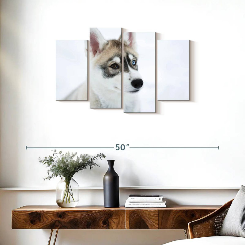 Brampt Glaring Husky, 22" H x 36" W