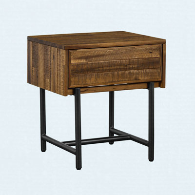Rustic Acacia Single Drawer Night stand