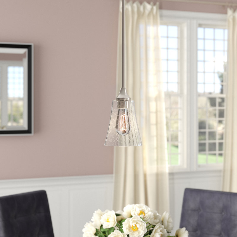 Turner 1 - Light Single Pendant, Brushed Nickel, 46.25" H x 5.75" W x 5.75" D