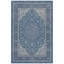 Tapis traditionnel en bouleau, style persan, bleu, gris et crème, lavable à la machine, antidérapant, à poils courts, pour l'intérieur et l'extérieur, adapté aux animaux domestiques, idéal pour le salon, la chambre, la salle à manger, l'entrée, le couloir ou le bureau.-1198294019