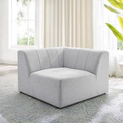Chaise de coin en tissu d'ameublement Bartlett