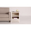 Table de bout en faux rotin avec rangement Quonset