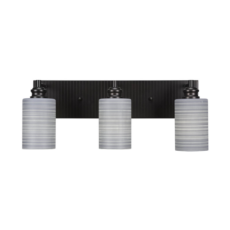 Barre d'éclairage de salle de bain 3 lumières Edge, Gris
