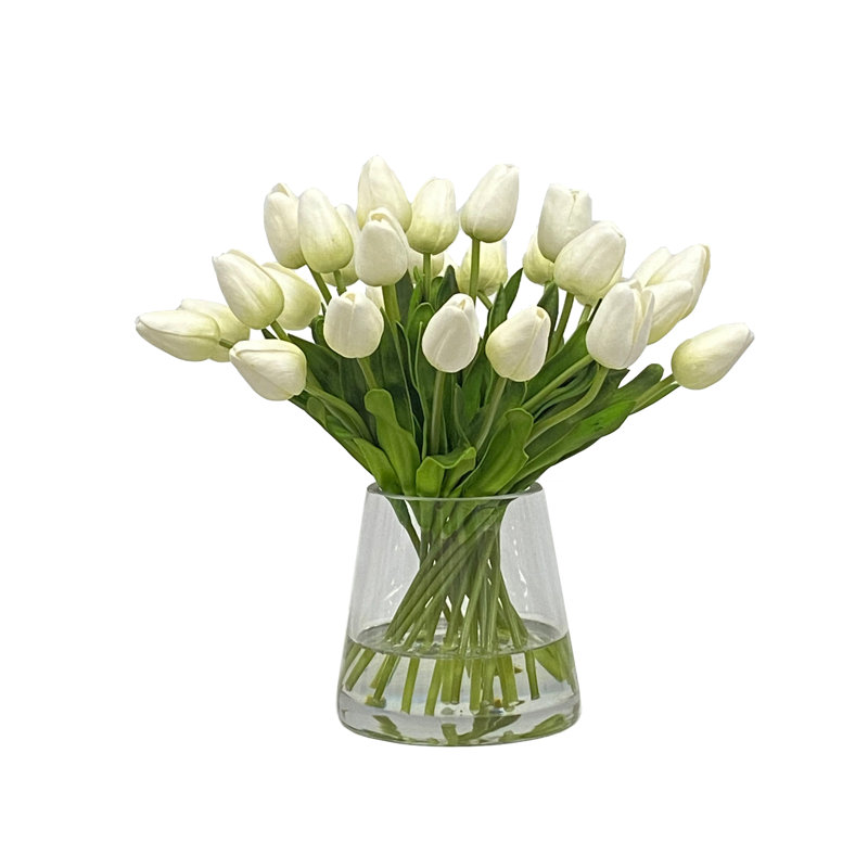 TULIP IN VASE, White