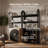 3 Tier Book Shelf 72" Tall Arched Bookcase With Storage, Set of 4-1286311652
