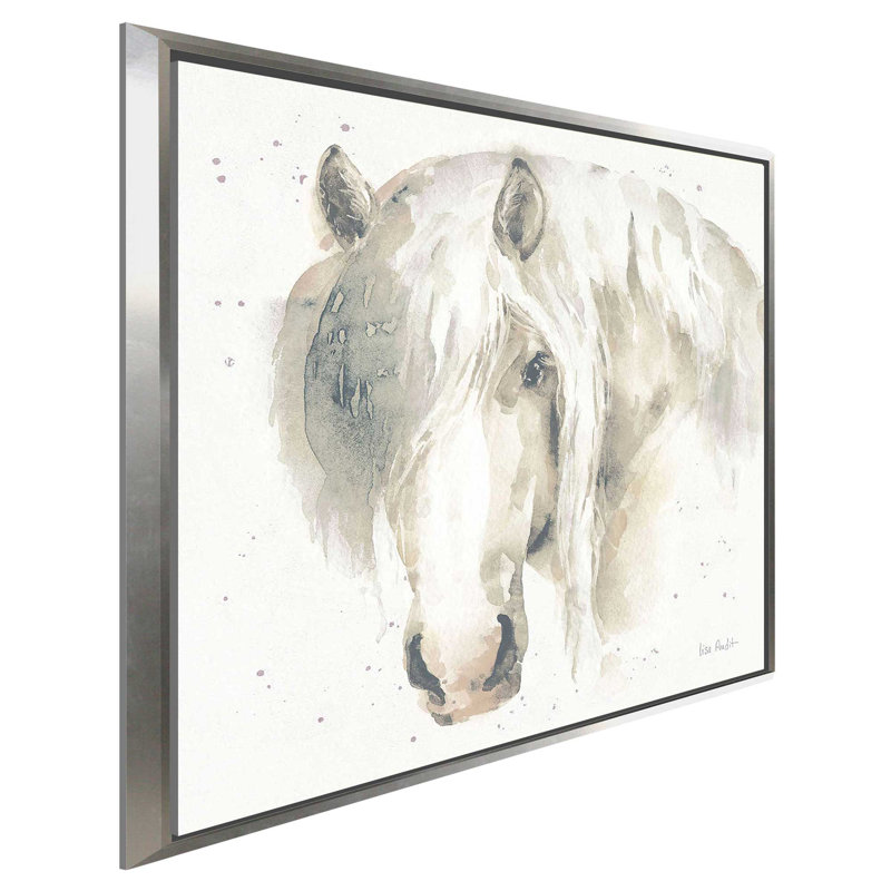 «Farm Friends VI Neutral (Square)» par Lisa Audit Print, H 21,5 po x l 21,5 po x P 2 po, Cadre flottant argent