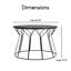 Table basse ronde 24 "Fleur Fleur