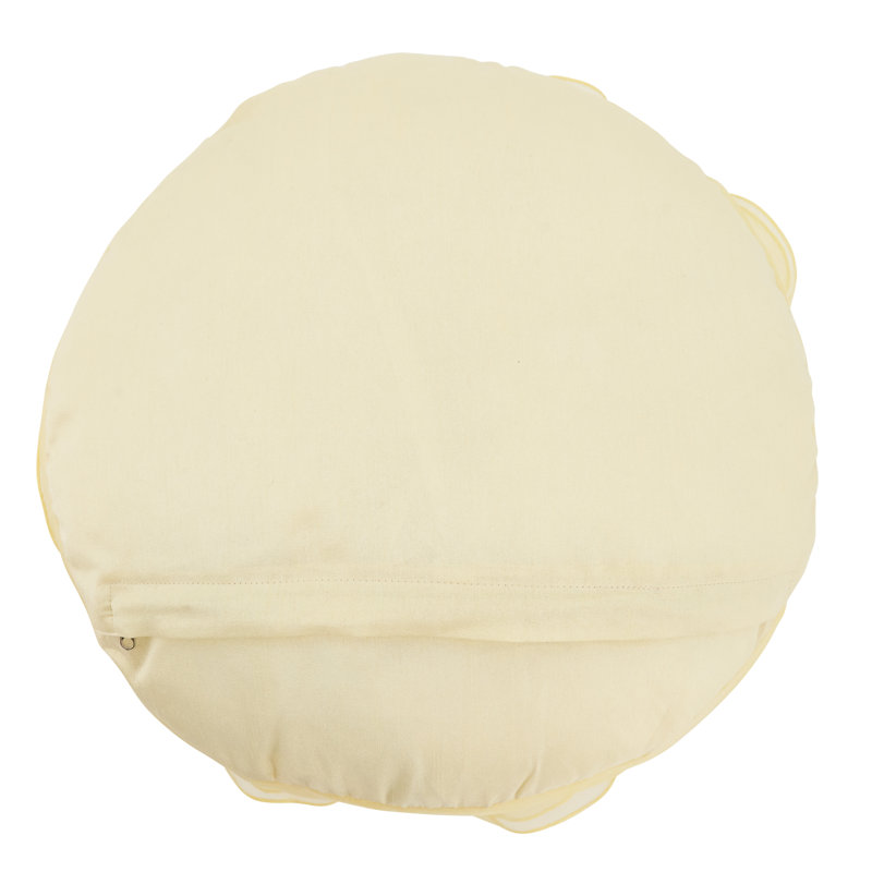 Coussin et housse de coussin fantaisie, Jaune, H 16 po x l 16 po