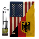 Double Sided 18.5'' H x 13'' W Polyester Flag Set
