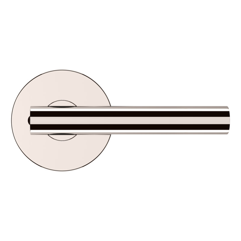 Door Lever, Polished Nickel, Privacy