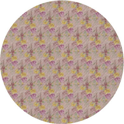Tapis rose à motif floral Jolyon